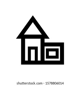 real estate icon isolated sign symbol vector illustration - high quality black style vector icons
