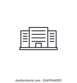 real estate icon. linear style sign for mobile concept and web design. Vector icon. Symbol, logo illustration. Vector graphics