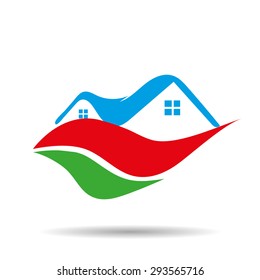 Real estate icon logo