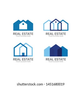 real estate icon logo template