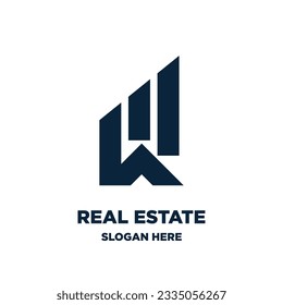 Diseño vectorial del logotipo del icono inmobiliario