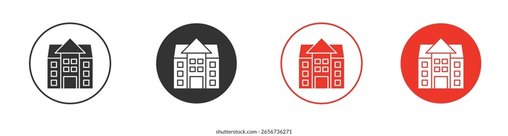 Ícone imobiliário para logotipo, símbolo de sinal de vetor para design
