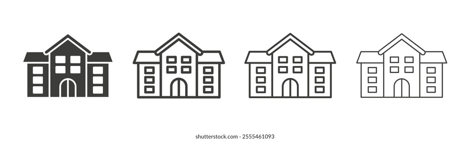 Real estate icon pack. vector illustration