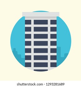 Real Estate Icon Rounded Vector Graphic Download Template Modern