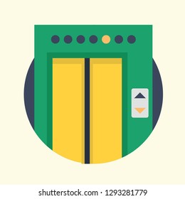 Real Estate Icon Rounded Vector Graphic Download Template Modern