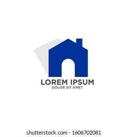 Real Estate Icon Rounded Vector Graphic Download Template Modern