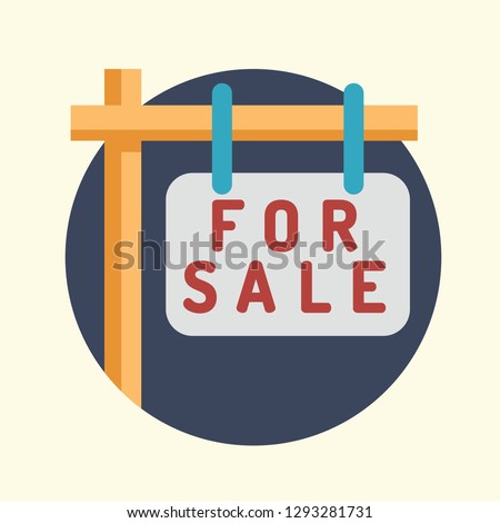 Real Estate Icon Rounded Vector Graphic Download Template Modern