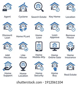 Real Estate Icon Set 2 - Blue Series