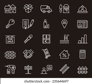 Real Estate icon set