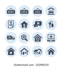 Real estate icon set