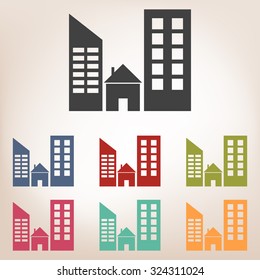 Real estate icon set