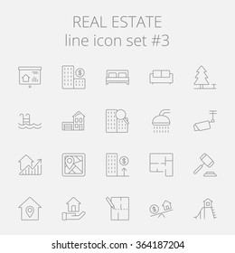 Real Estate Icon Set.