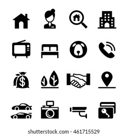 Real estate icon set