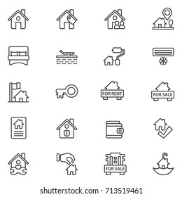 Real estate icon set