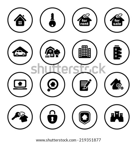 Real Estate icon set