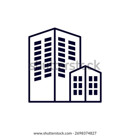 Real Estate Icon Set – Home, Building, Property, Apartment, Realtor, Location, and Construction Vector Collection