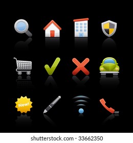 Real Estate Icon Set for multiple application in Adobe Illustrator EPS 8.