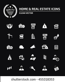 Real estate icon set,vector