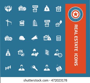 Real estate icon set,vector