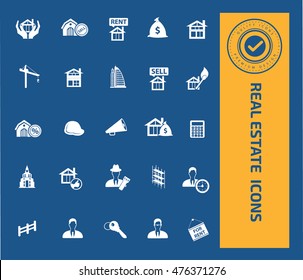 
Real estate icon set,vector