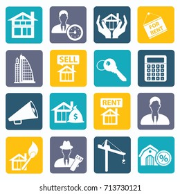 Real estate icon set,vector