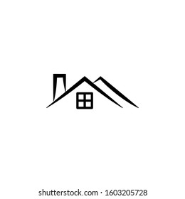 
Real estate icon template. Vector illustration 