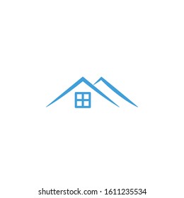 Real estate icon template. Vector illustration 