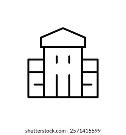 Real estate icon Thin line vector