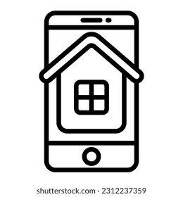 Immobilien-Symbol auf transparentem Hintergrund