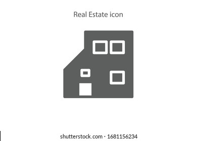 Real estate icon, icon vector