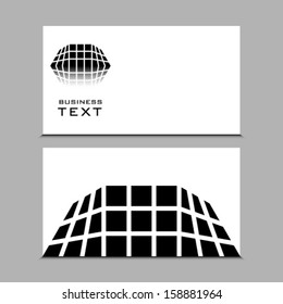 Real estate icon vector design elements with business card template editable 