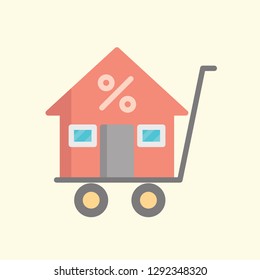 Real Estate Icon Vector Graphic Download Template Modern