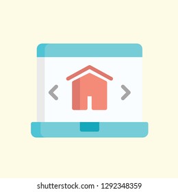 Real Estate Icon Vector Graphic Download Template Modern