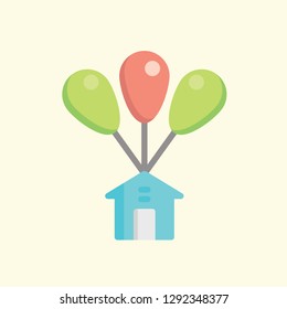 Real Estate Icon Vector Graphic Download Template Modern