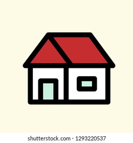 Real Estate Icon Vector Graphic Download Template Modern