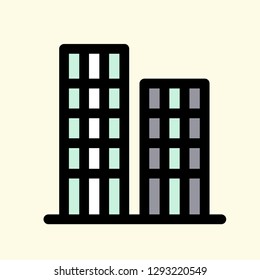 Real Estate Icon Vector Graphic Download Template Modern