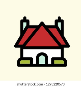 Real Estate Icon Vector Graphic Download Template Modern