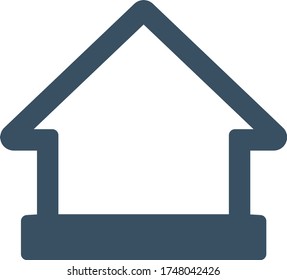 Real estate icon (vector illustration)