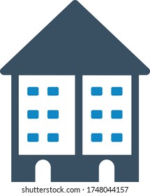 Icono inmobiliario (ilustración vectorial)