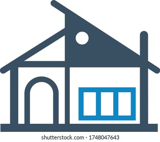 Real estate icon (vector illustration)