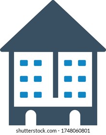 Real estate icon (vector illustration)