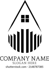 Real estate icon vector illustration template design