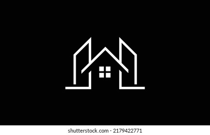Diseño de la plantilla Ilustración vectorial de iconos inmobiliarios con fondo negro