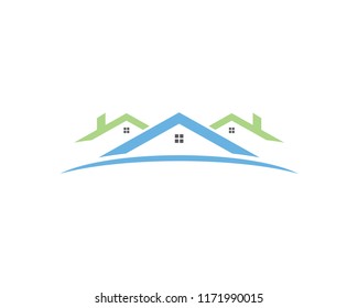 Real Estate Icon Vector Logo Template Illustration Design