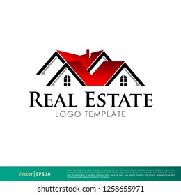 Real Estate Icon Vector Logo Template Illustration Design. Vector EPS 10.