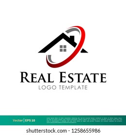 Real Estate Icon Vector Logo Template Illustration Design. Vector EPS 10.