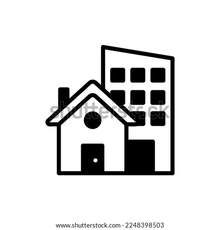 Real Estate icon in vector. Logotype