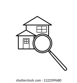 real estate icon vector template