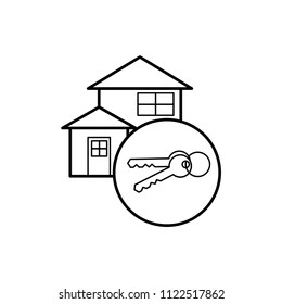 real estate icon vector template