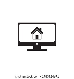 real estate icon vector,home explore icon,house explore icon,home location icon
